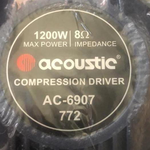 DRIVER TWEETER ACCOUSTIC PA 776 / 772 / DRIVER ACOUSTIC 776 / 772 1200W