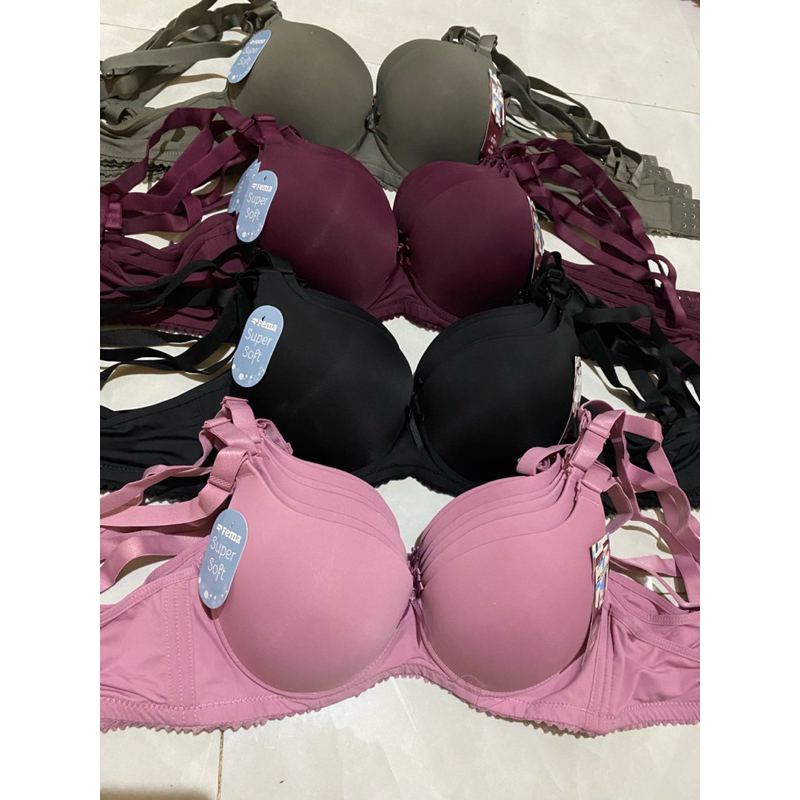 bra merk fema pakai kawat || bra berkawat bahan katun lembut cup A/B