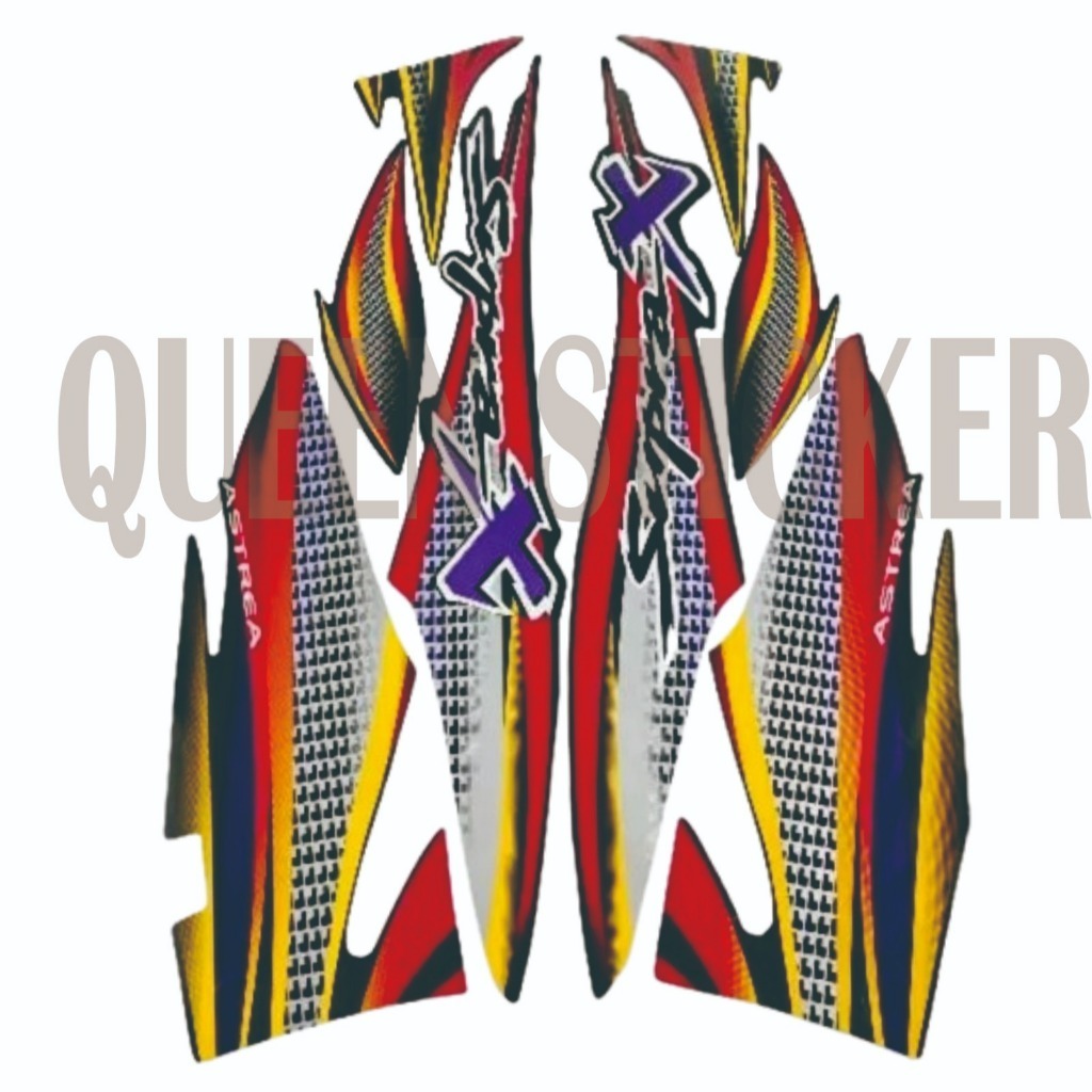 STICKER STRIPPING LIST BODY STANDART HONDA SUPRA X 110 2003