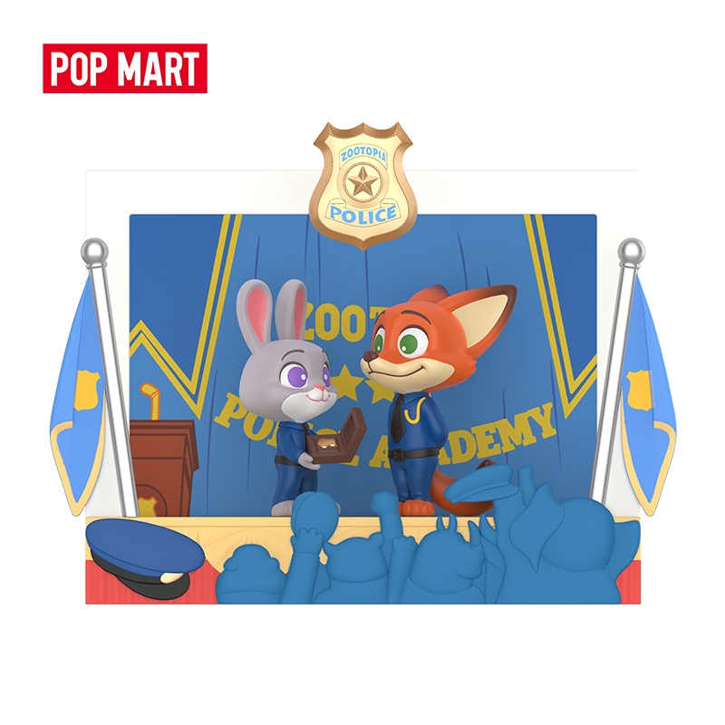 POP MART x Disney Zootopia Highlight Moment Series Scene Sets Blind Box Action Figure Gift Toys