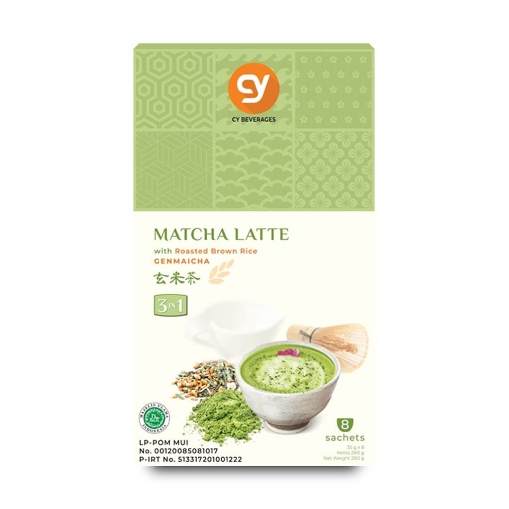 

CY BEVERAGES Matcha Latte 8 sticks x 30gr instant matcha drink