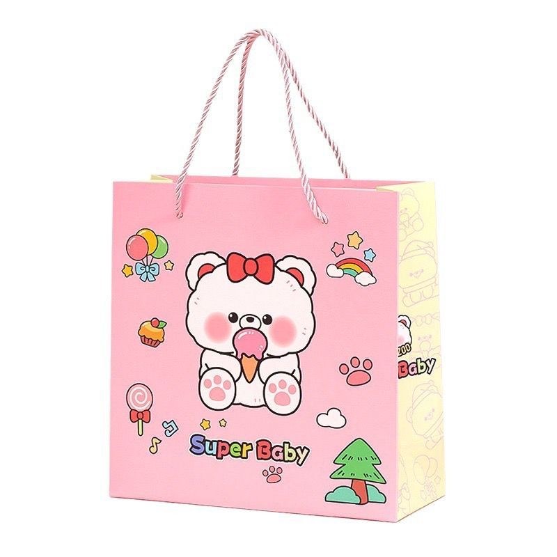 

Paper Bag Bear 20x8x20 Tas Gift Bag Kantong Premium Sovenir Hadiah