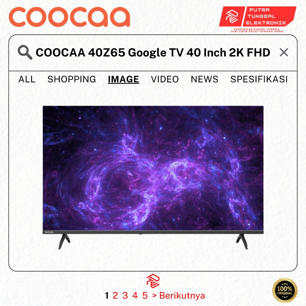 COOCAA 40Z65 Google TV 40 Inch 2K FHD PRODUK 100% ORIGINAL COOCAA
