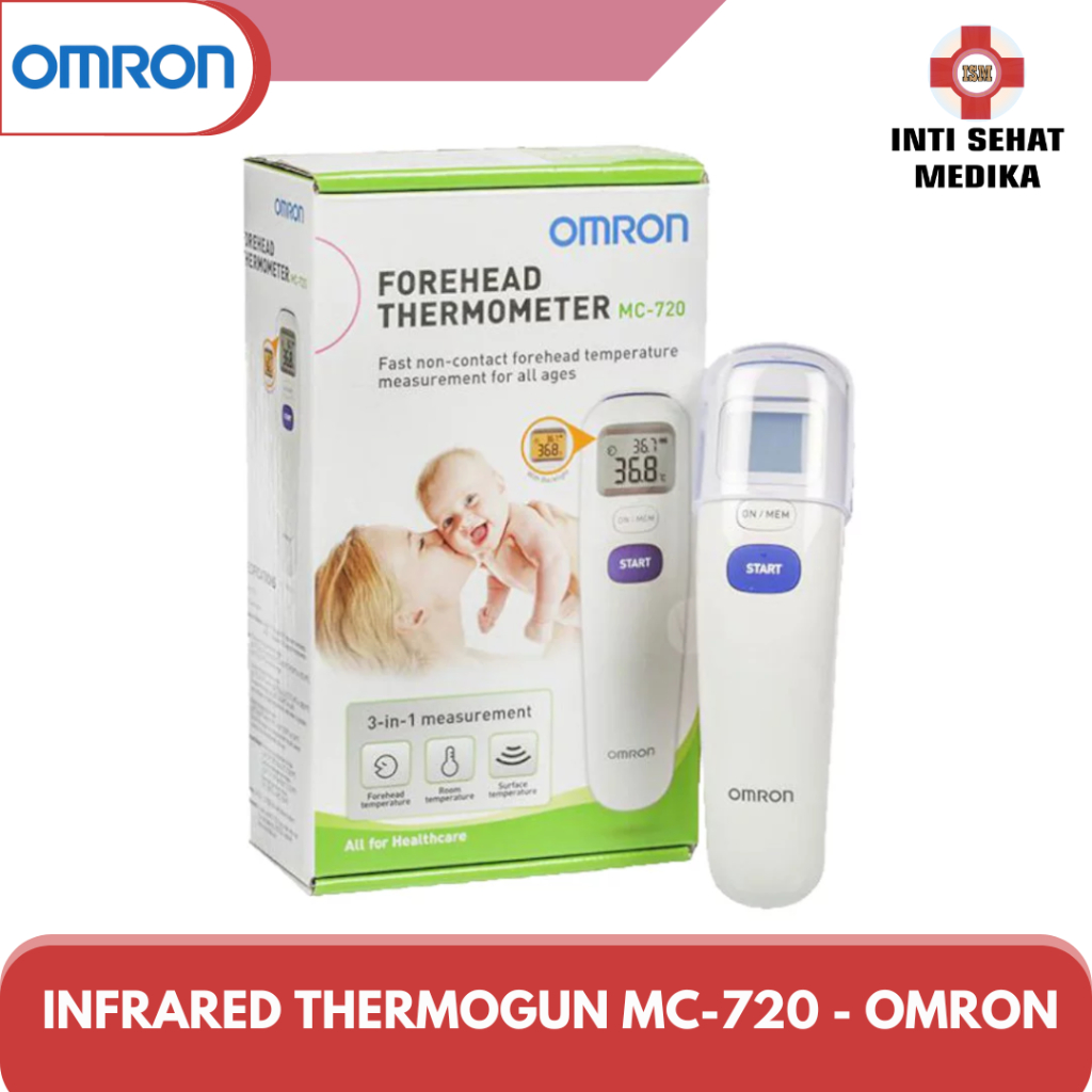 Termometer infrared digital Omron MC - 720 / Thermogun omron / Omron Themometer digital MC-720