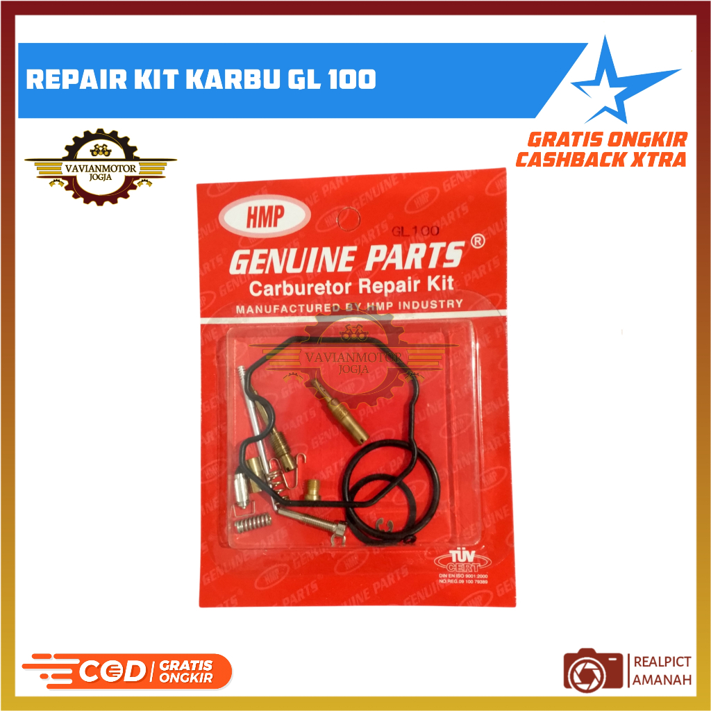 REPAIR KIT PARKIT KARBURATOR GL100 GL 100 HMP