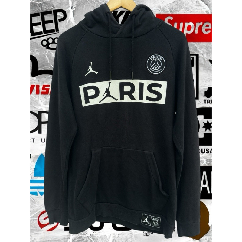 AIR JORDAN X PSG VINTAGE HOODIE BLACK