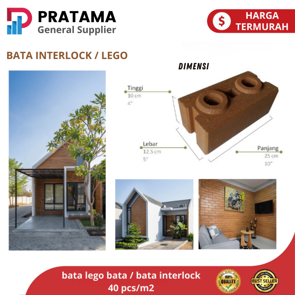 Bata Anti Gempa | Bata Lego - Bata Interlock - BATATUMPUK - Bata Merah - Bata Ekspose
