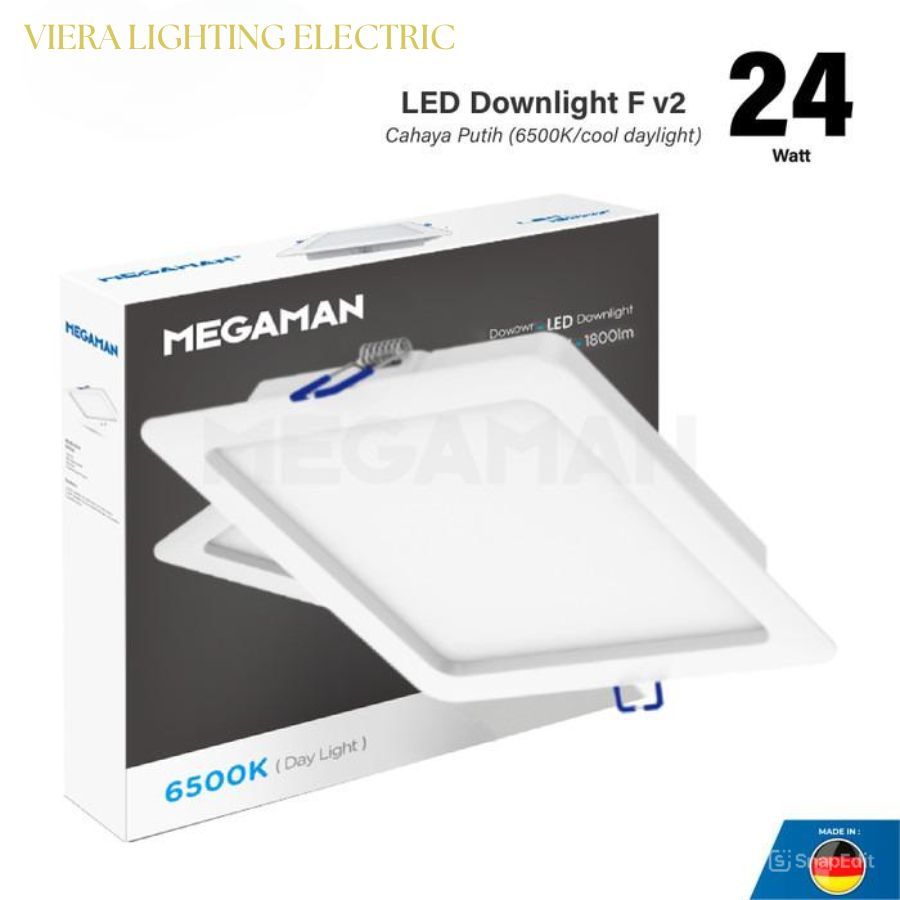 MEGAMAN MQTL1119-F Lampu Plafon LED Downlight 24W V2 6500K Putih
