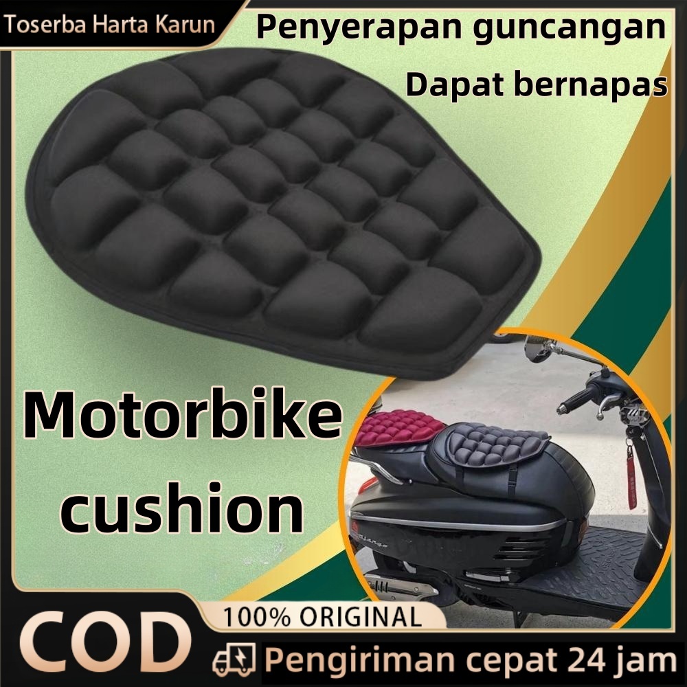 Penyerapan guncangan Bernapas bantal jok motor empuk / bantal jok motor / motor cushion / bantal jok