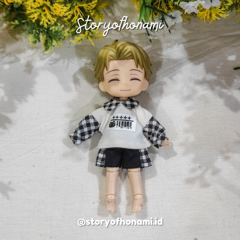 ROKURO SET - BAJU SWEATER CELANA NENDOROID DOLL OBITSU YMY CLOTHES