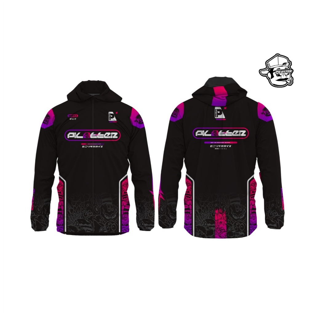 JAKET PARASUT PILOTTER PUPPY FLOW ORIGINAL FREE STICKER