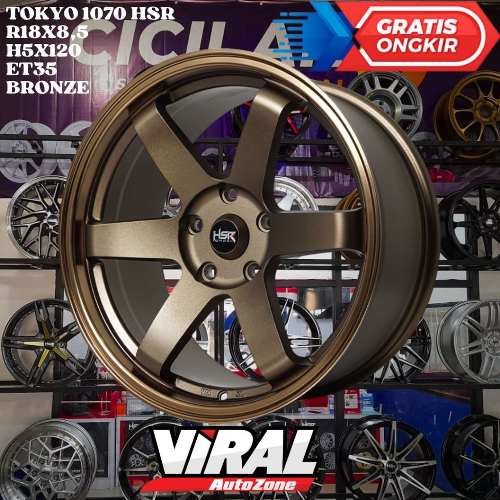 Velg Mobil Ring 18 TE37 HSR TOKYO R18 UNTUK BMW , TOUAREG , DISCOVERY , COUNTRYMAN
