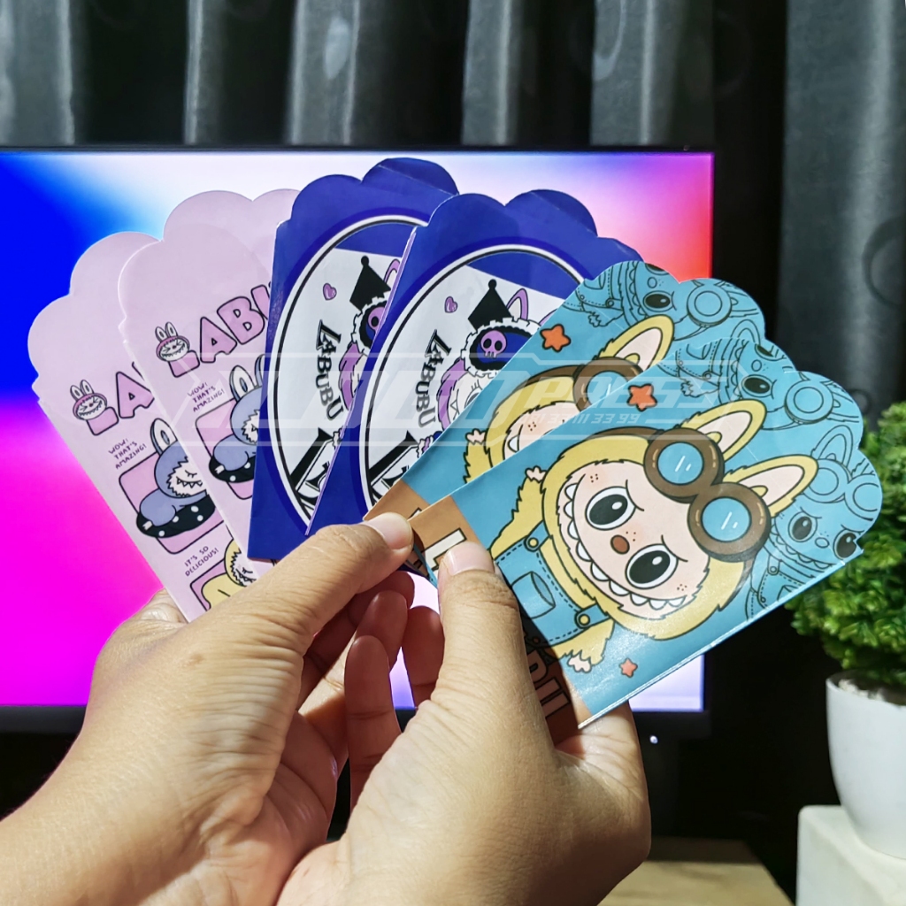 

[ 1 Pack isi 10 ] AMPLOP Lebaran Karakter Labubu Kuromi Sanrio - Medium 7x11 cm