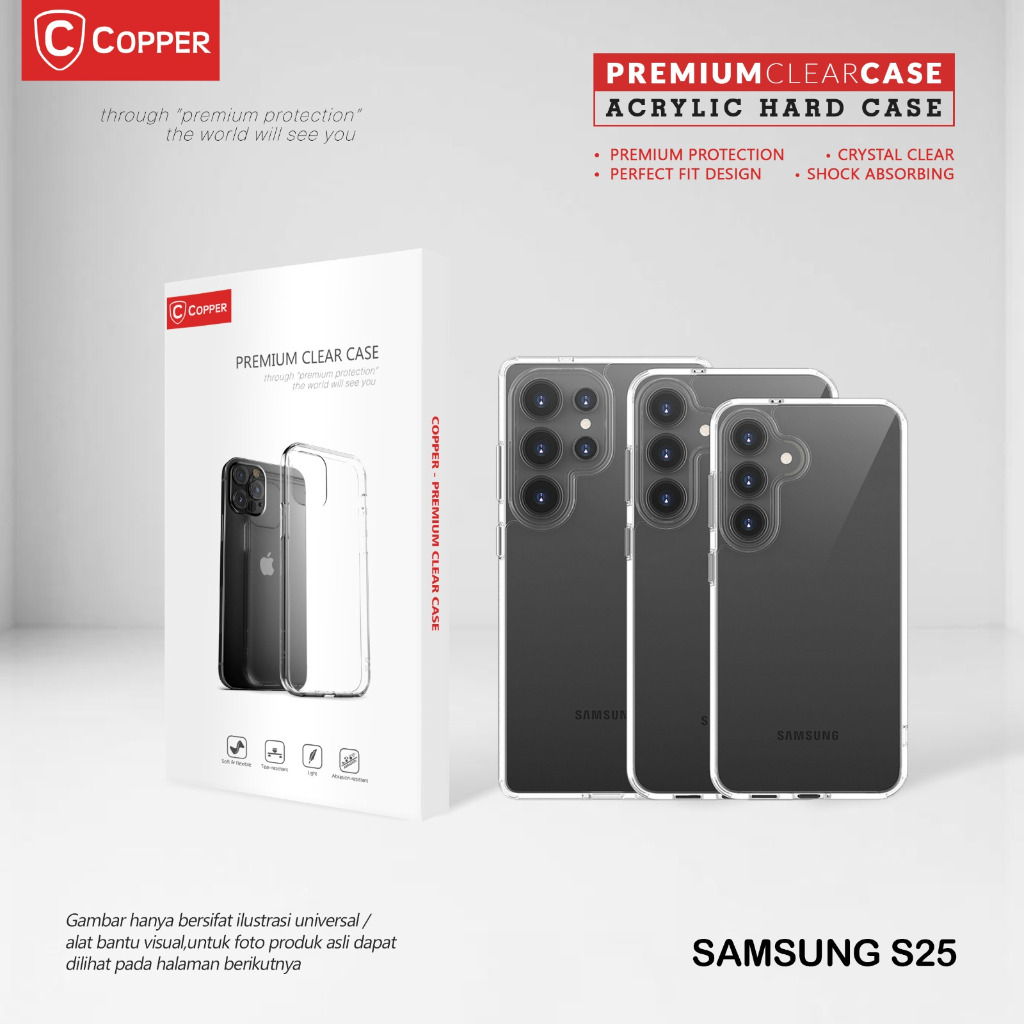 

Samsung S25 - Copper Acrylic Bening / Clear