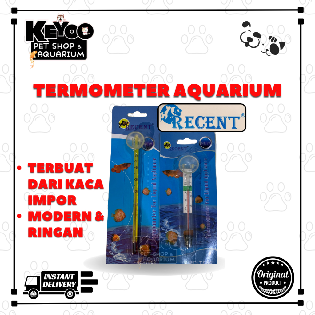 TERMOMETER AQUARIUM RECENT PENGUKUR SUHU THERMOMETER AQUARIUM
