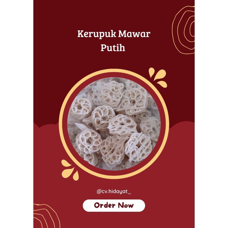 

kerupuk mawar putih 5kg