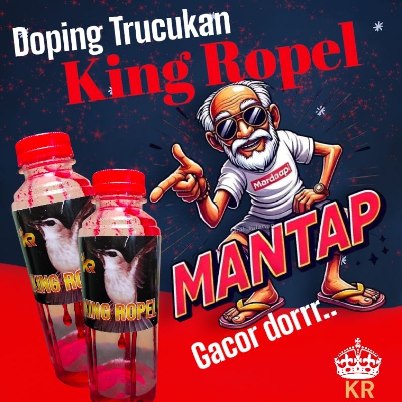 King Ropel Doping Burung Trucukan Cucak Hijau Kapas Tembak Ropel Cepat Gacor