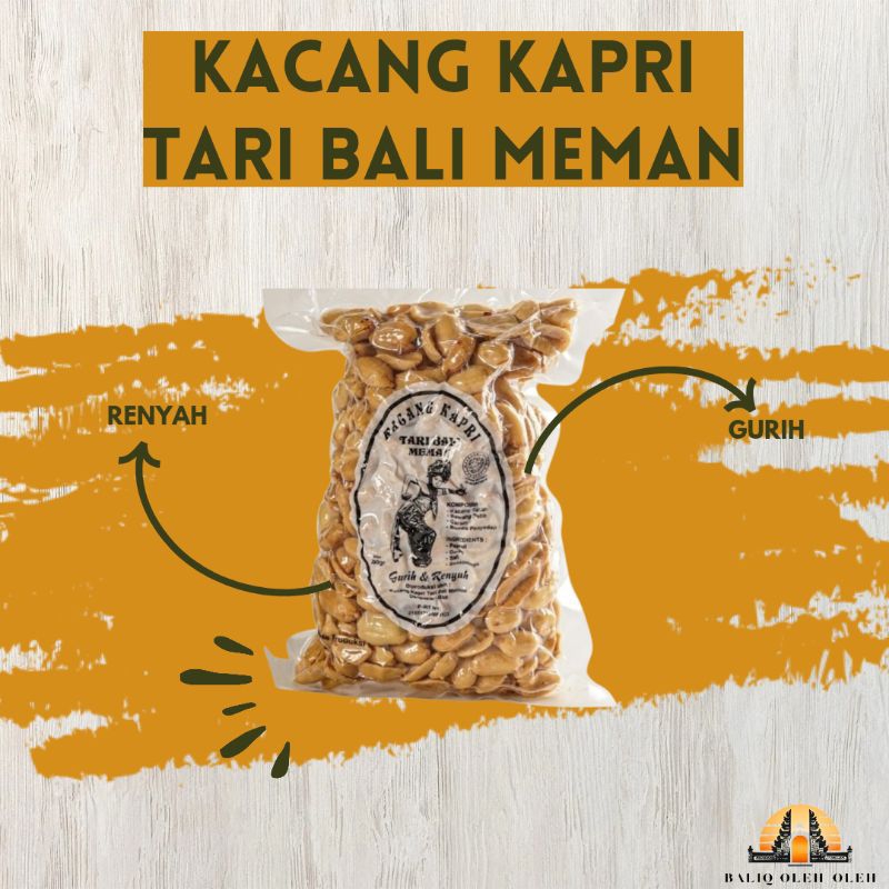 

Kacang Kapri Tari Bali Meman 300 Gram