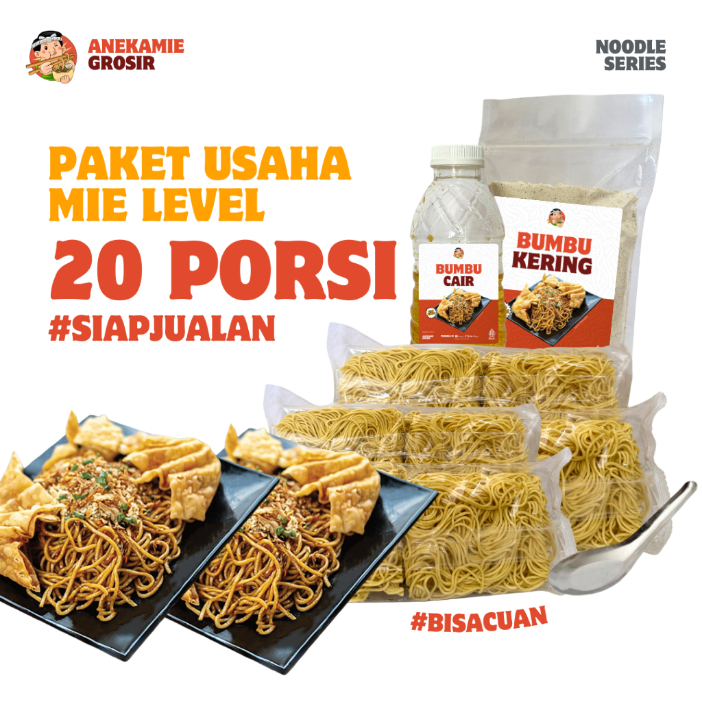 

Paket Hemat 20 Porsi Usaha Mie Level Kekinian di Rumah ala Gacoan, Mie Setan, Mie Kober, Wizzmie