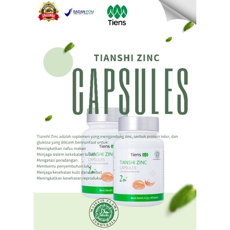 Tiens zinc Vitamin penambah nafsu makan penggemuk badan permanen dalam seminggu tanpa efek samping p
