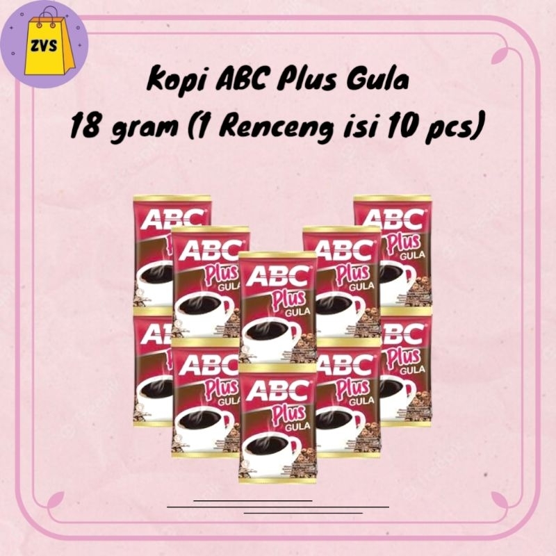 

ABC Plus Gula Kopi 18 gram (10 pcs) / Kopi ABC Plus Gula 18 gram (1 Renceng Isi 10 Pcs) / Kopi ABC Plus Gula 1 Renceng Isi 10 Pcs / Kopi ABC Plus Gula 1 Renteng Isi 10 Pcs