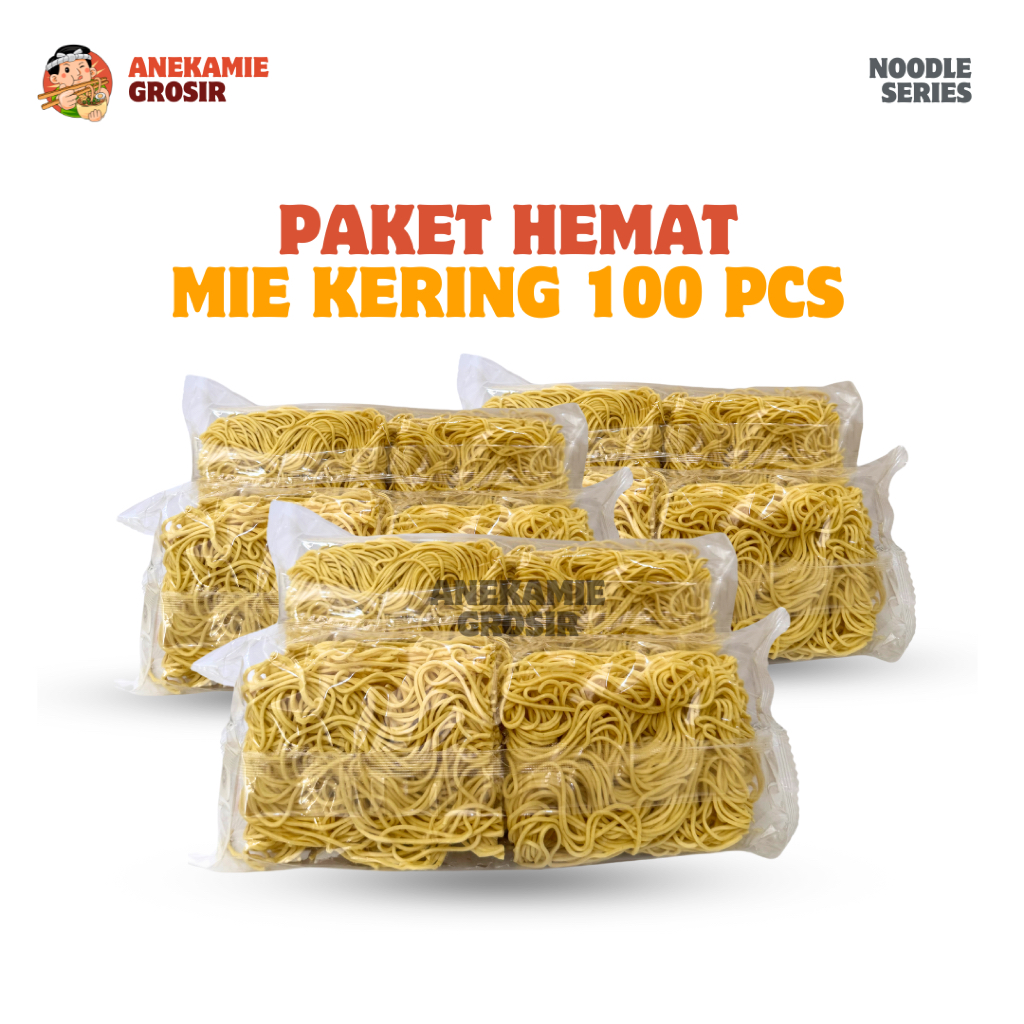 

Mie Kering 100 Porsi TANPA BUMBU Mie Level Kekinian ala Gacoan, Kober, Wizzmie