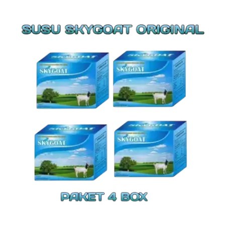 

SKYGOAT Susu Kambing Original Paket 4 | Susu Kambing Etawa bubuk Sky Goat | Susu Kambing Skygoat