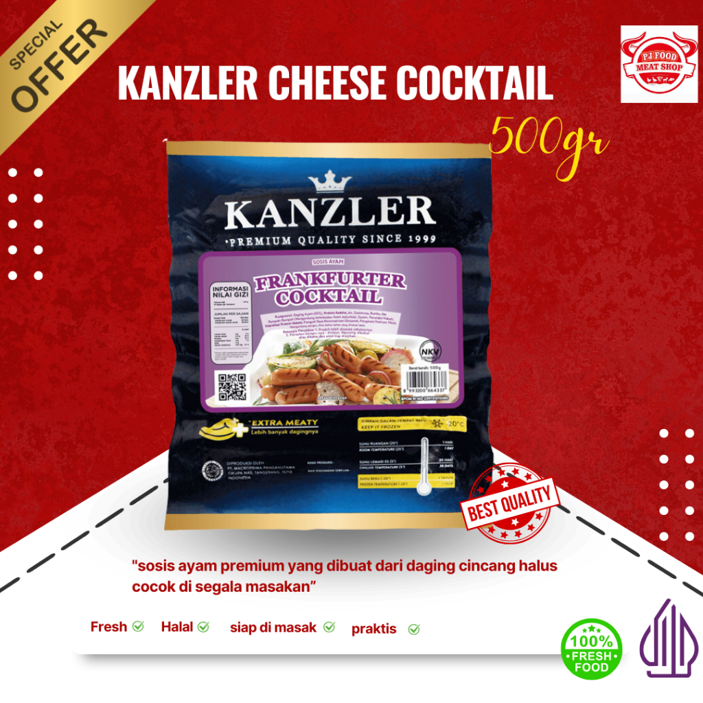 

KANZLER FRANKFURTER COCKTAIL 500GR