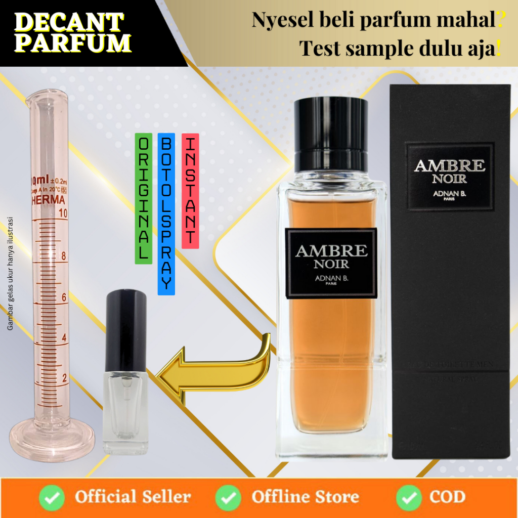 Decant Parfum | Ambre Noir Adnan B.| Geparlys Eau De Toilette
