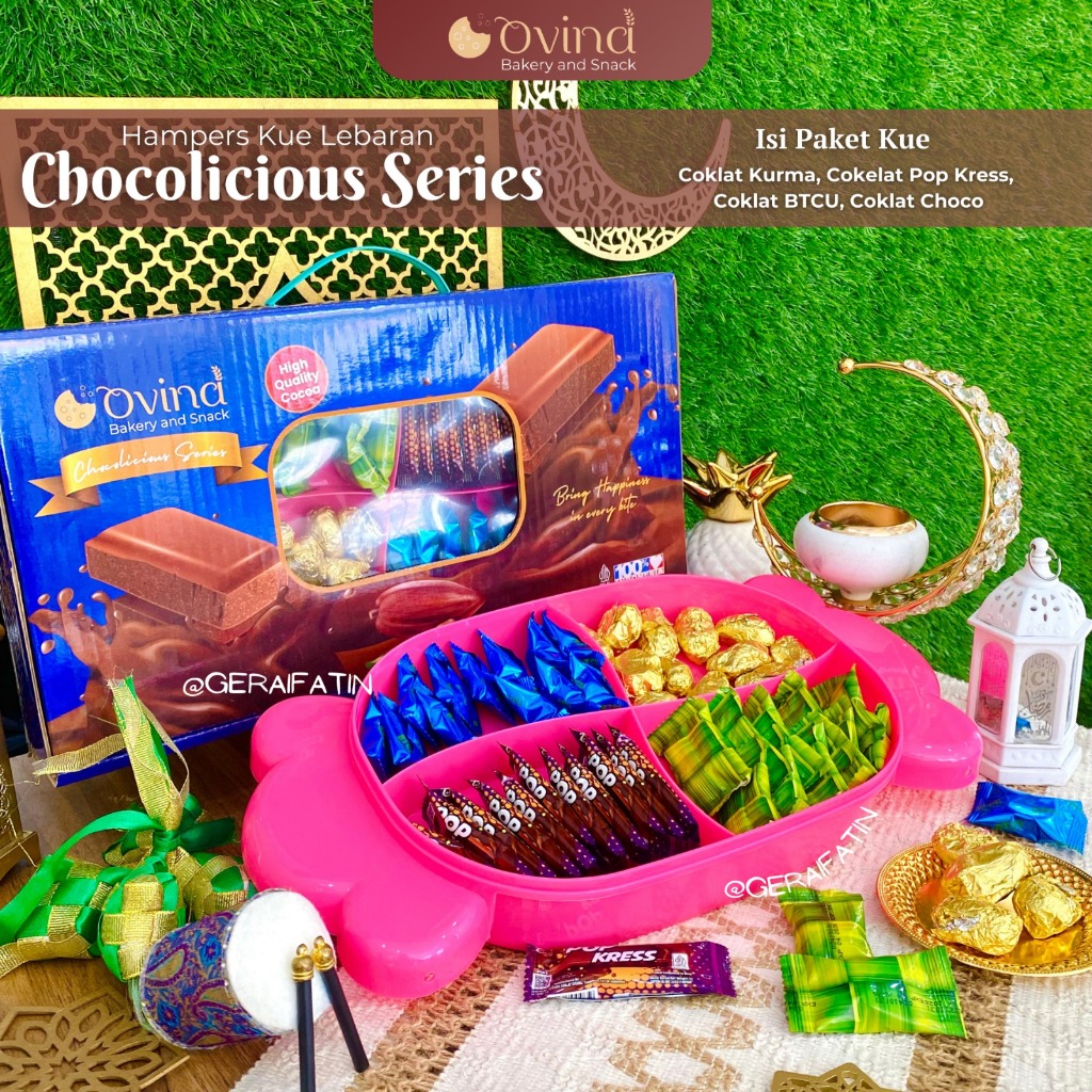 

Kue Lebaran Ovina Paket Cokelat Combi / Parcel kue lebaran Bellarosa 2025