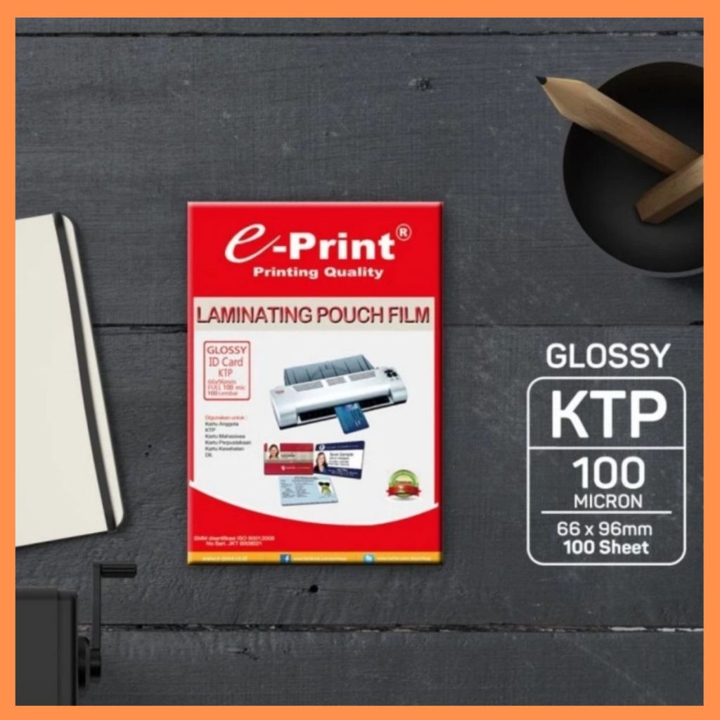 

E-Print Plastik Laminating ID Card 100MIC PP-SPC-015
