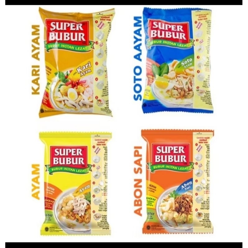 

Super Bubur kemasan new isi 5 Sachet