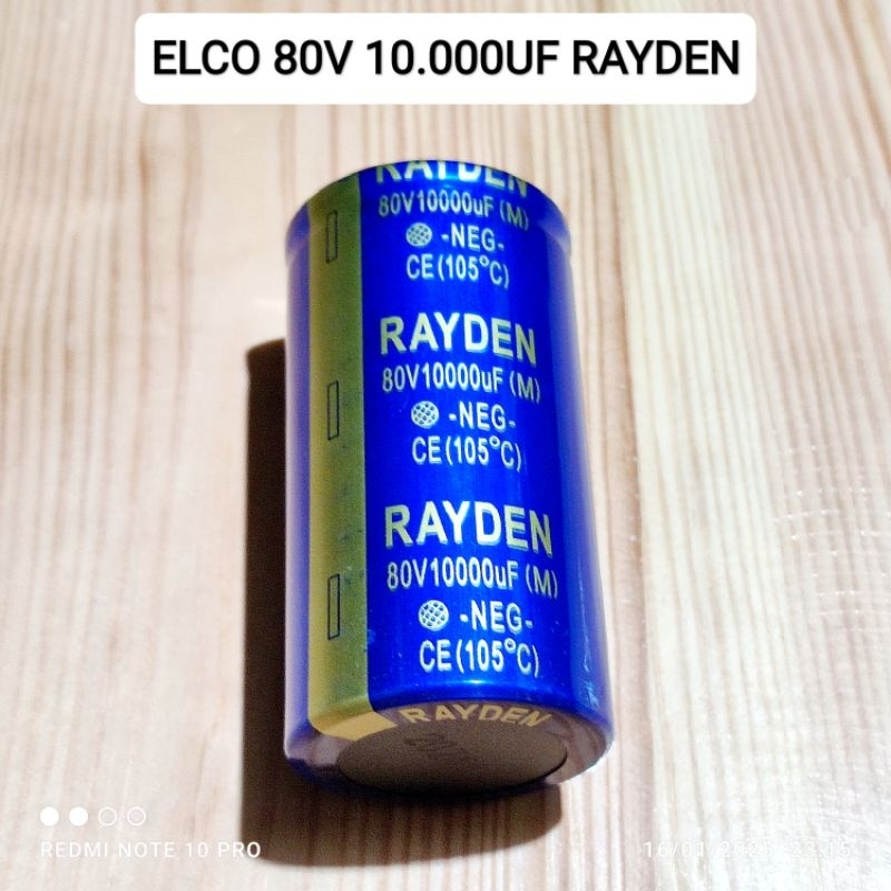 CAPASITOR ELCO 80V 10000UF RAYDEN