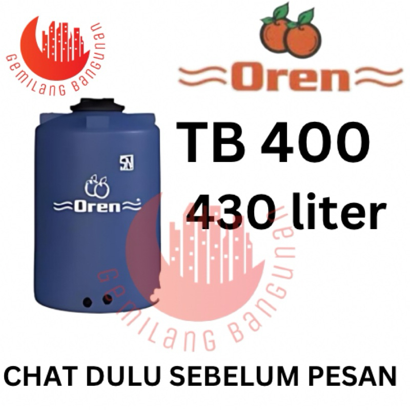 Tangki Air OREN / Toren Air OREN TB 400 (  430 Liter )
