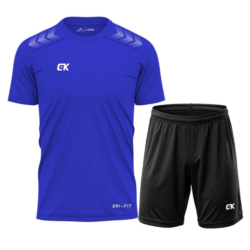 Setelan Olahraga Pria Dewasa 1Set Kaos Olahraga pria Dryfit Setelan Kaos Running Premium Jersey Badm