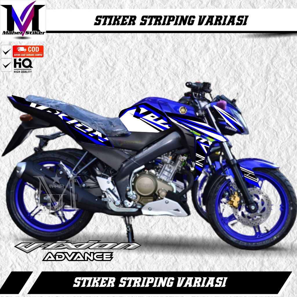 Stiker Striping Vixion Advance Variasi Racing