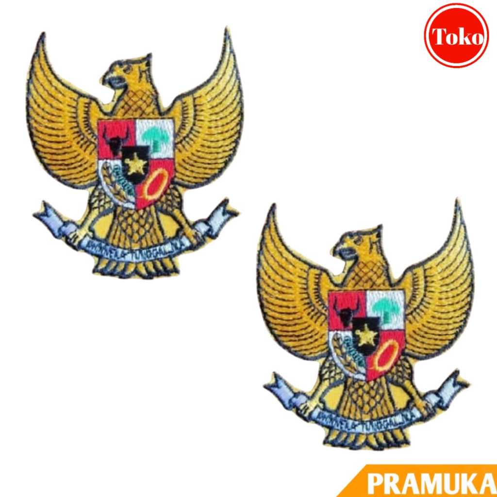 Badge Garuda Pancasila Bordir / Bed Patch Bordir Garuda