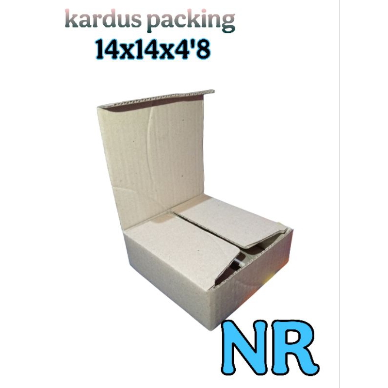 

kardus packing UK 14x14x4'8 kardus bekas kardus kecil