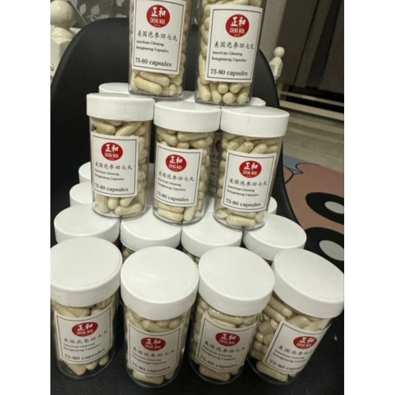 

Cheng woh kapsul American Noto Ginseng75-80 Capsules Kemasan baru