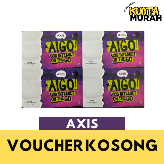VOUCHER KOSONG AXIS NASIONAL ( 1BOX ISI 400pcs)