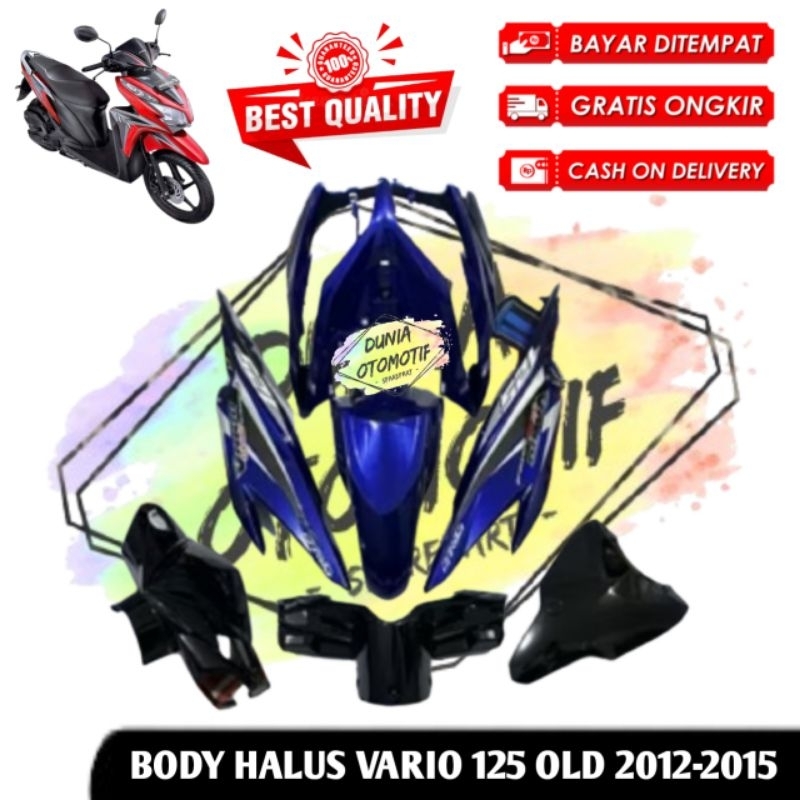 COVER FULL BODY HALUS VARIO 125 OLD TYPE KZR WARNA BIRU / HONDA VARIO 125 KZR