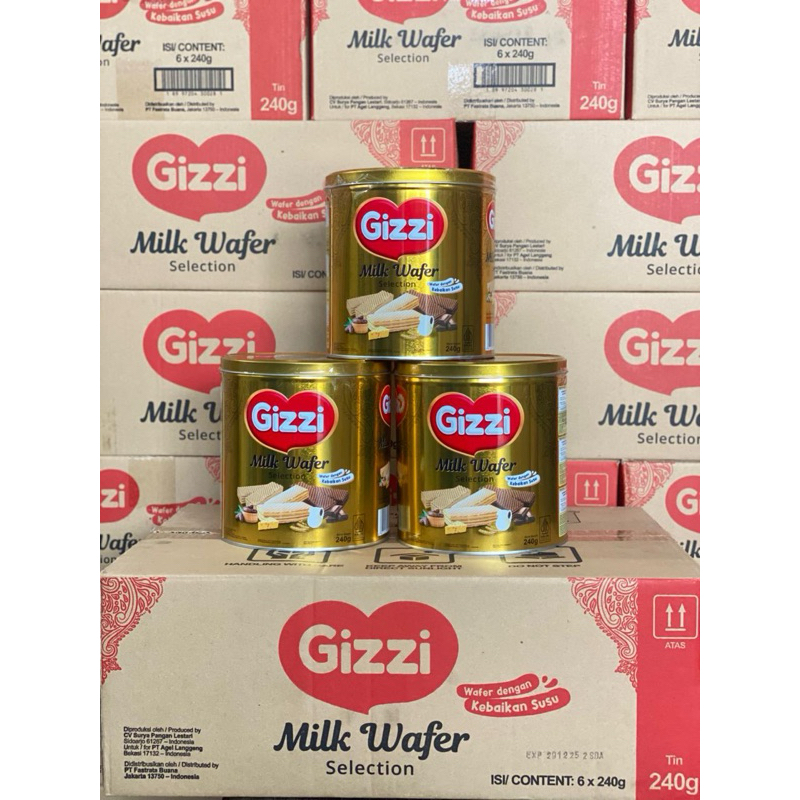 

Gizzi Milk Wafer Selection Kaleng 240gr