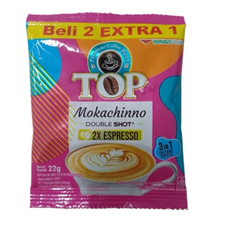 

Top Coffee Mokachinno 22g ( satu renceng isi 15 sachet )