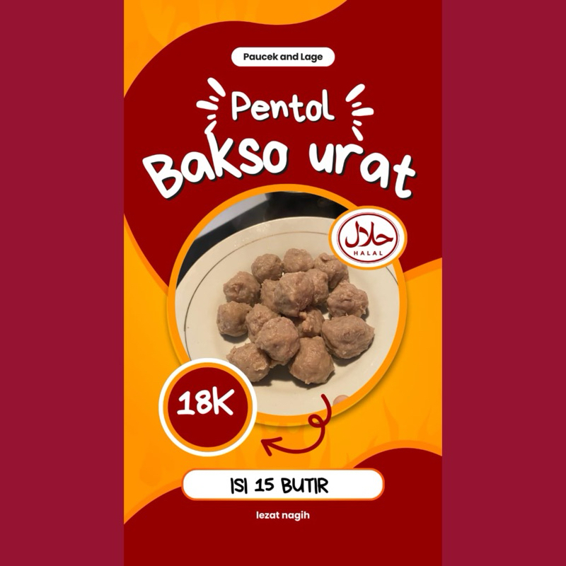 

Pentol Bakso Daging Kasar Isi 15butir Siap Saji Instan