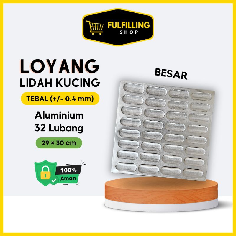 LOYANG CETAKAN LIDAH KUCING Press Anti Lengket