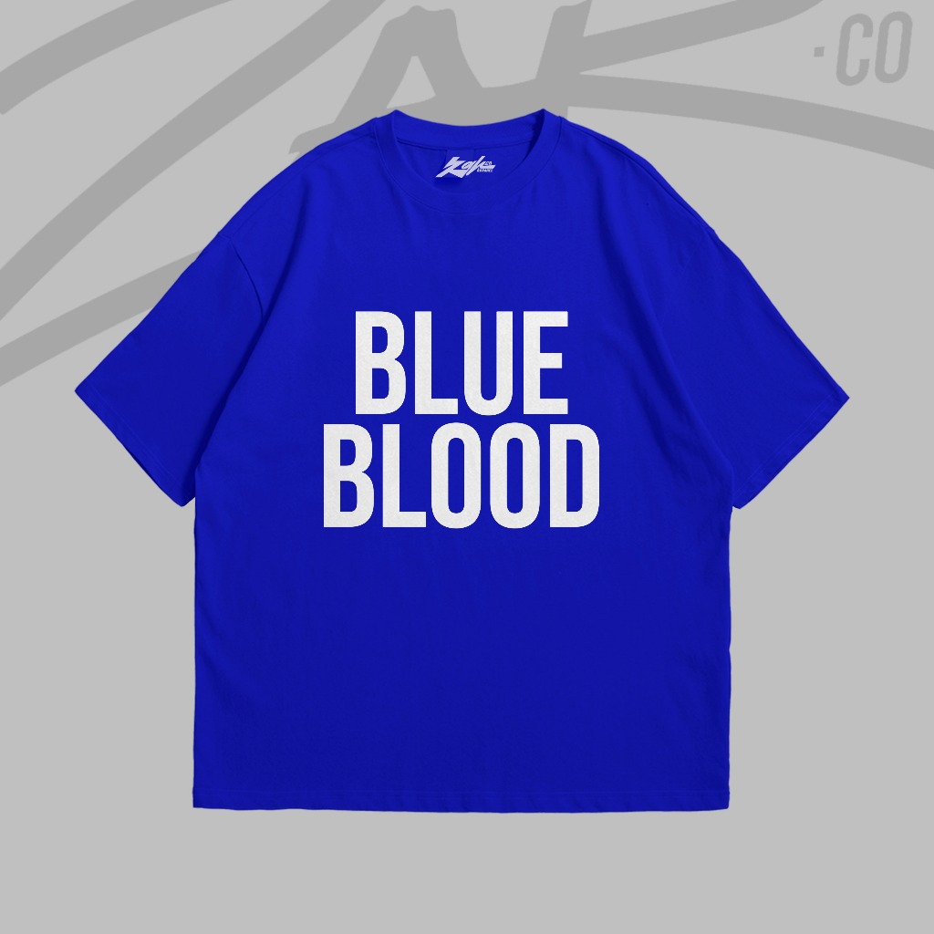 Zarco - Oversize Shirt Blue Blood | Kaos Style Blue | T-shirt Blue Blood Unisex 24s