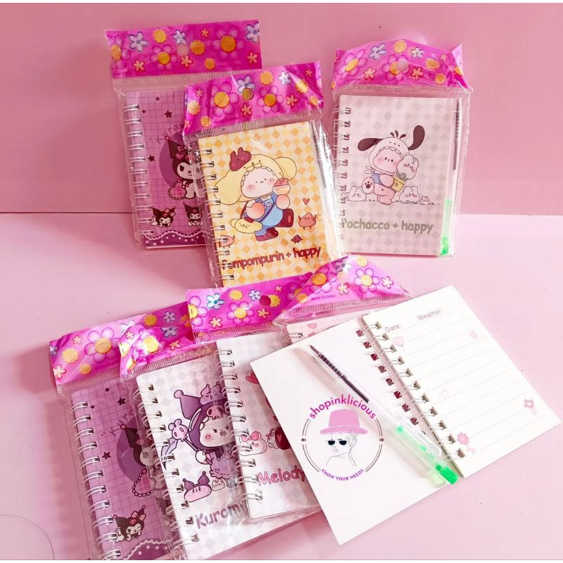 

Notebook ring + pen Sanrio