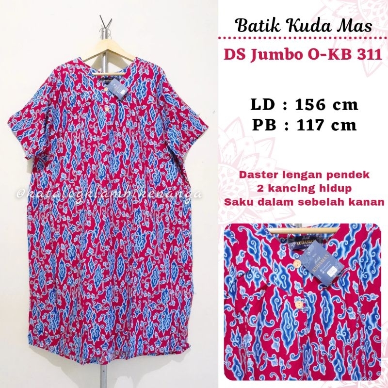 KK Daster Jumbo Batik Kuda Mas LD 156 - 158 cm