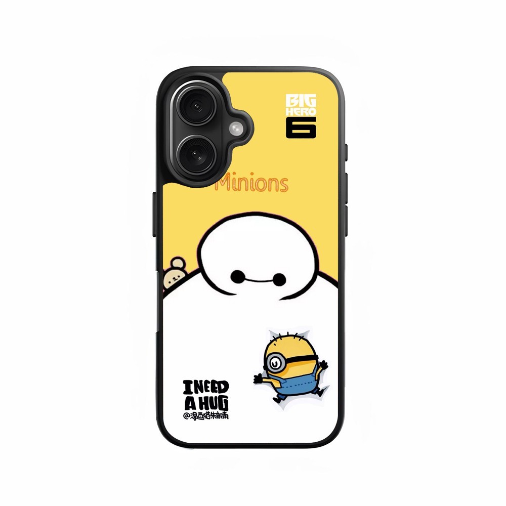 CASING iPhone 5 6 7 8 SE X XR XS 11 12 13 14 15 16 Pro Max Mini Plus CASE Baymax Minion
