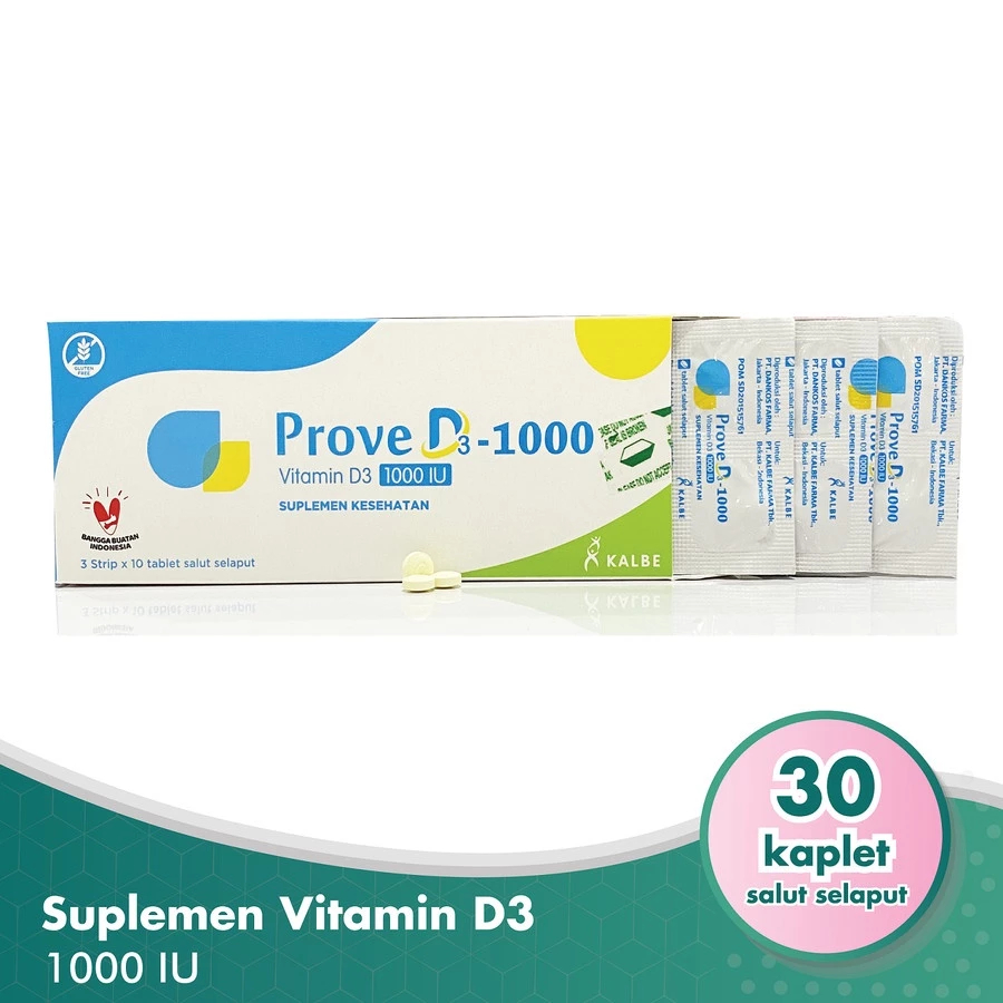 Prove D3 1000 IU 30 Tablet - Vitamin D3 1000 IU